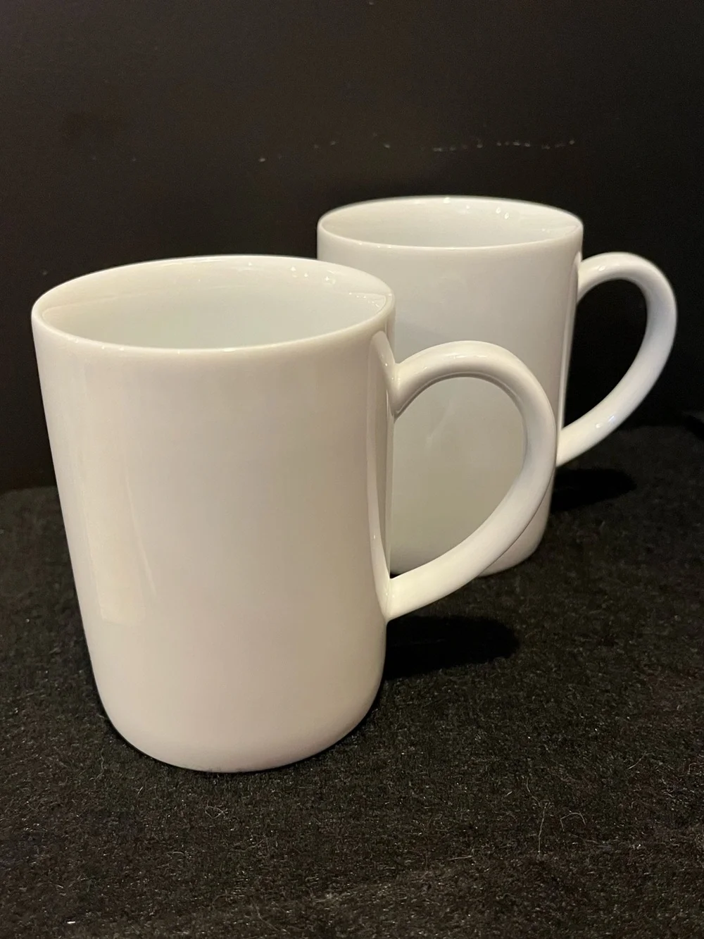 Crate & Barrel White Coffee Mug - Set of 2